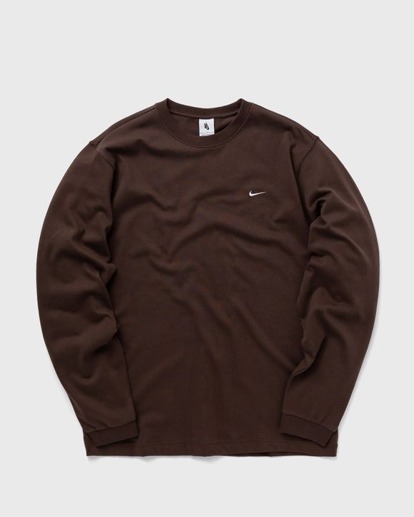 Nike Solo Swoosh Long Sleeve Top Brown BSTN Store