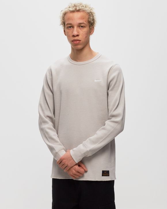 Nike Life Long-Sleeve Heavyweight Waffle Top Grey | BSTN Store