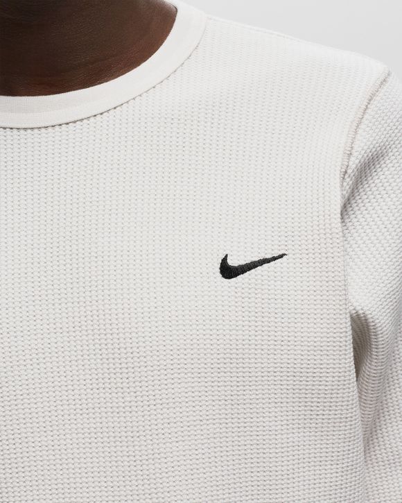 Nike Life Long-Sleeve Heavyweight Waffle Top Grey - PHANTOM/LT IRON  ORE/BLACK