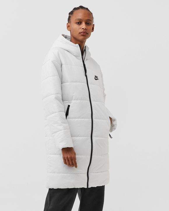 Nike WMNS Therma-FIT Repel Synthetic-Fill Hooded Parka White - SUMMIT  WHITE/BLACK/BLACK