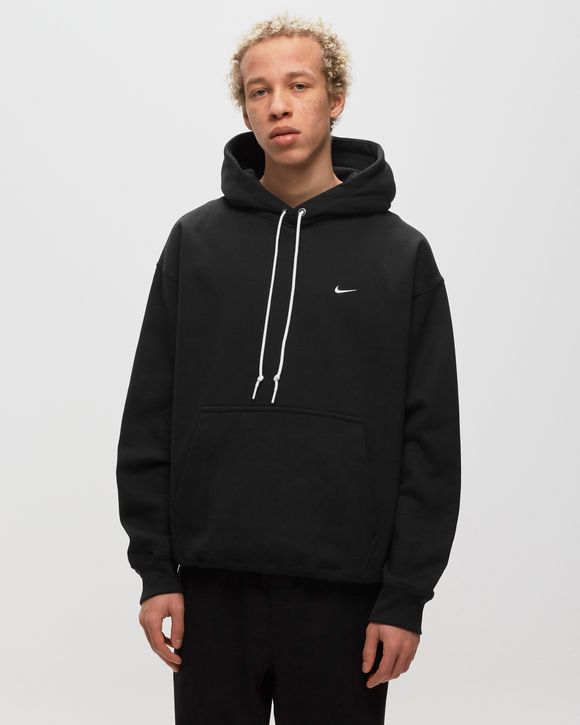 Black nike swoosh store hoodie