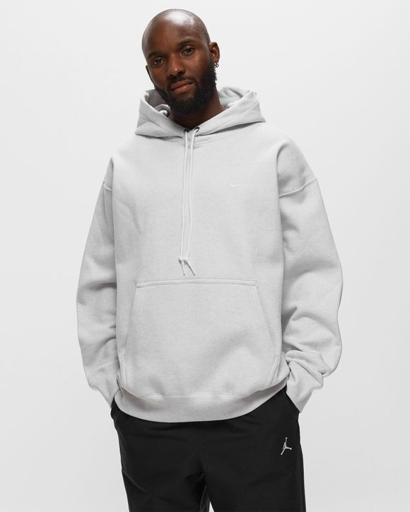 Nike Solo Swoosh Fleece Pullover Hoodie Grey BSTN Store