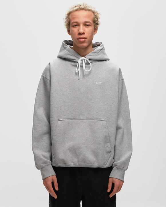 Nike pullover hoodie with swoosh logo in grey best sale