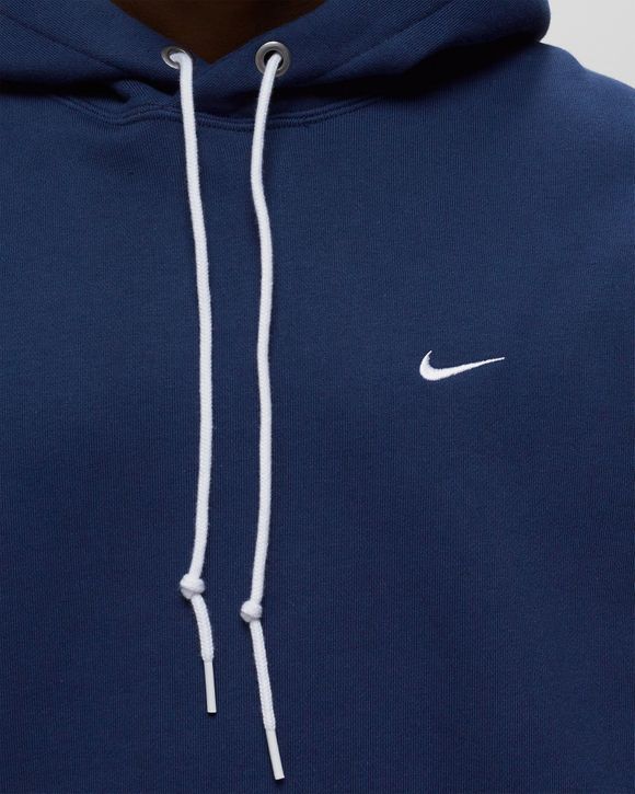 Nike Solo Swoosh Fleece Pullover Hoodie Blue | BSTN Store