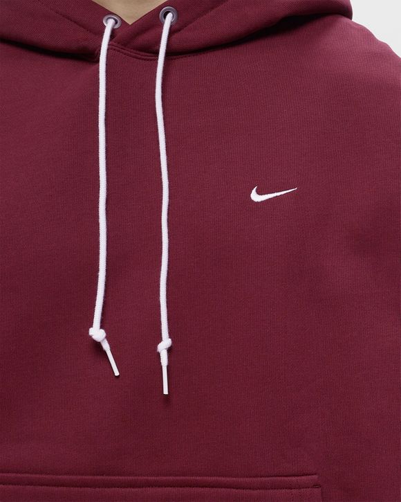 Nike Solo Swoosh Fleece Pullover Hoodie Red | BSTN Store