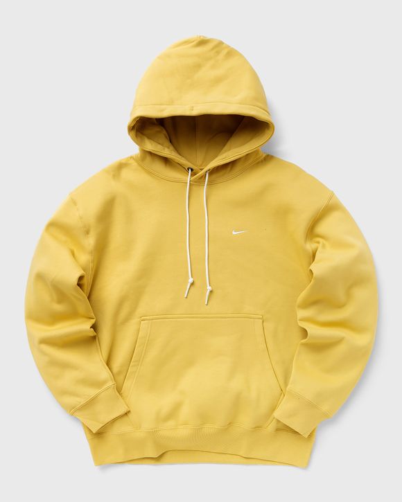 Nike Solo Swoosh Fleece Pullover Hoodie Yellow BSTN Store