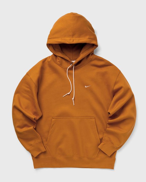 Nike Solo Swoosh Fleece Pullover Hoodie Brown | BSTN Store