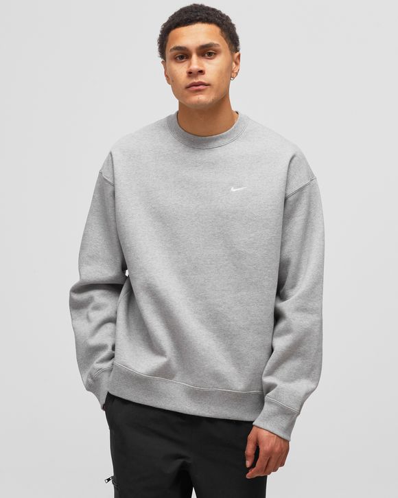 Nike Solo Swoosh Fleece Crew Grey | BSTN Store