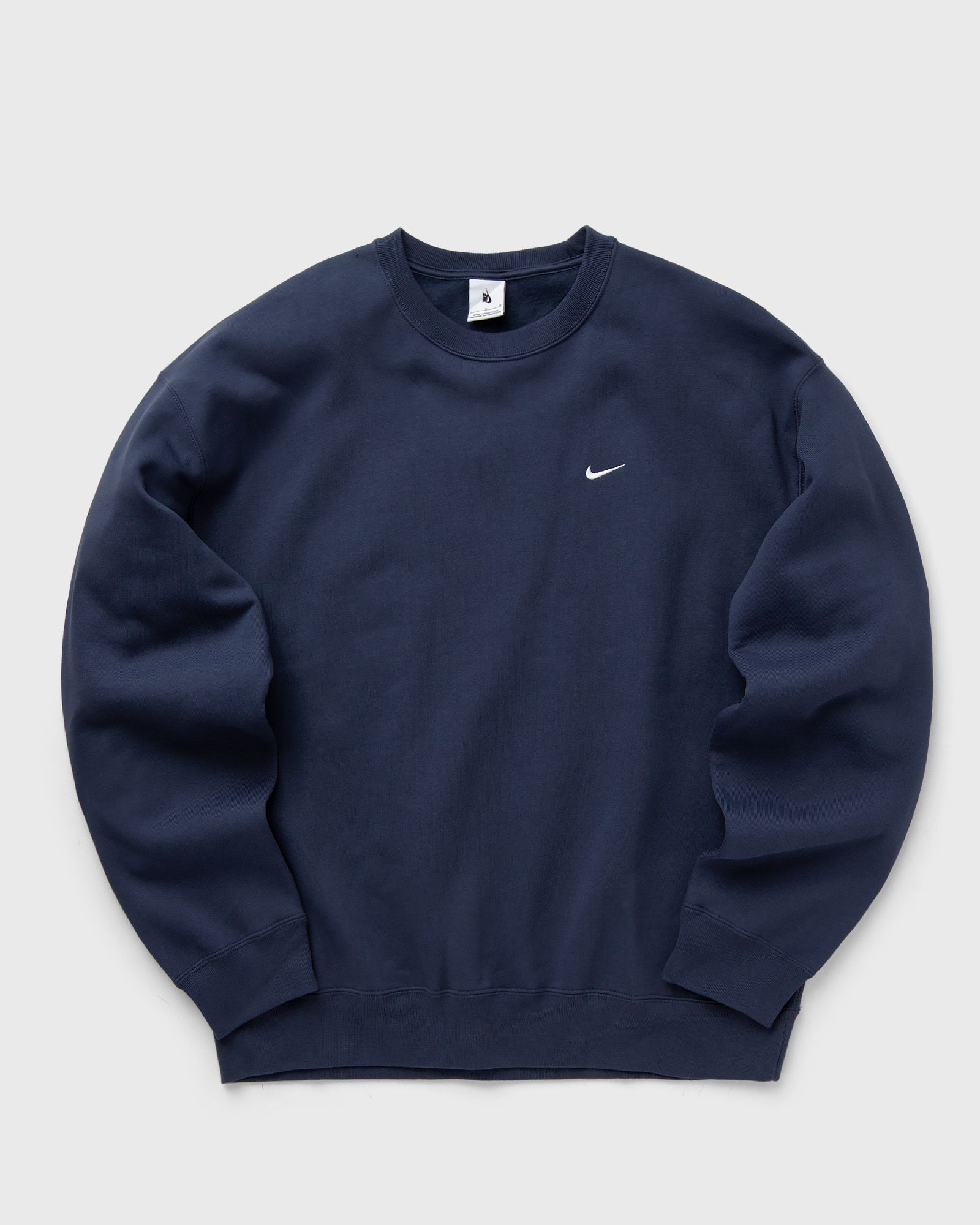 Nike - solo swoosh fleece crew men sweatshirts blue in größe:xl
