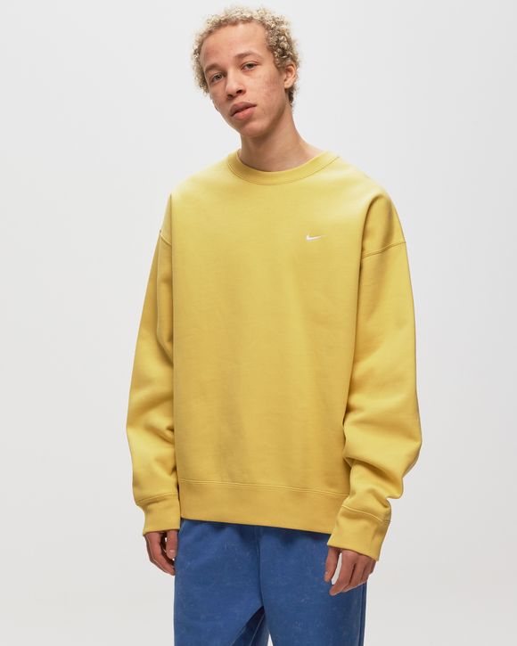 Nike Solo Swoosh Fleece Crew Yellow BSTN Store