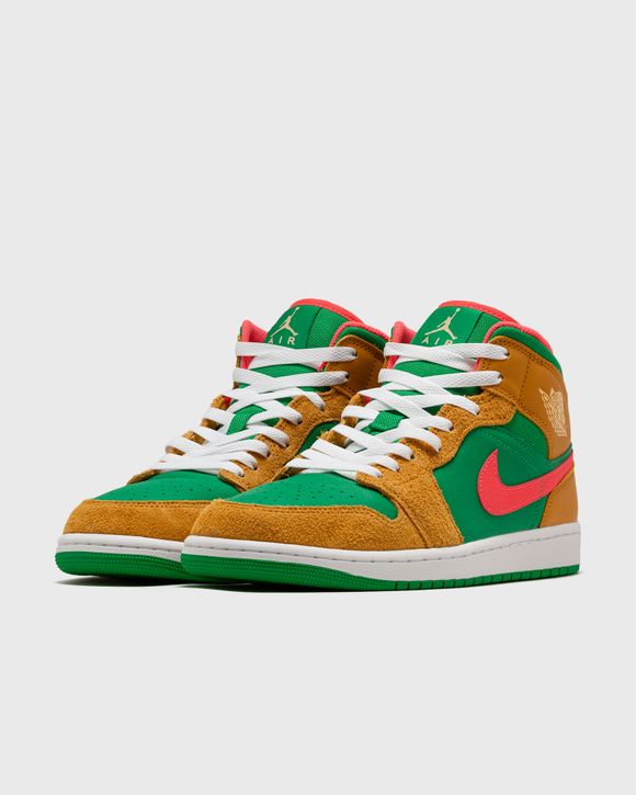 Nike Air Jordan 1 Mid SE *Wheat / Watermelon* *GS* – buy now at Asphaltgold  Online Store!