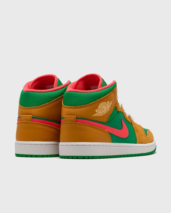 Jordan AIR JORDAN 1 MID SE Wheat Watermelon Green Yellow BSTN Store