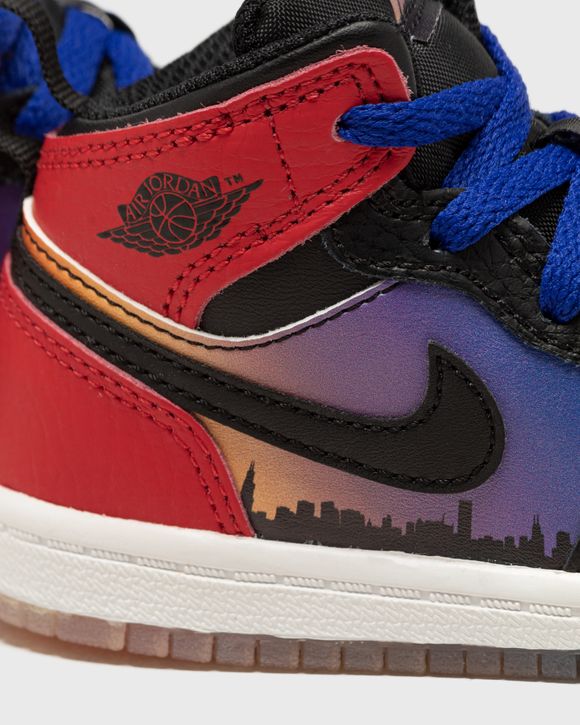 Jordan JORDAN 1 MID SS (TD) Blue/Red - CONCORD/BLACK-UNIVERSITY RED