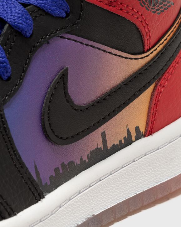 Jordan 1 blue red clearance purple yellow