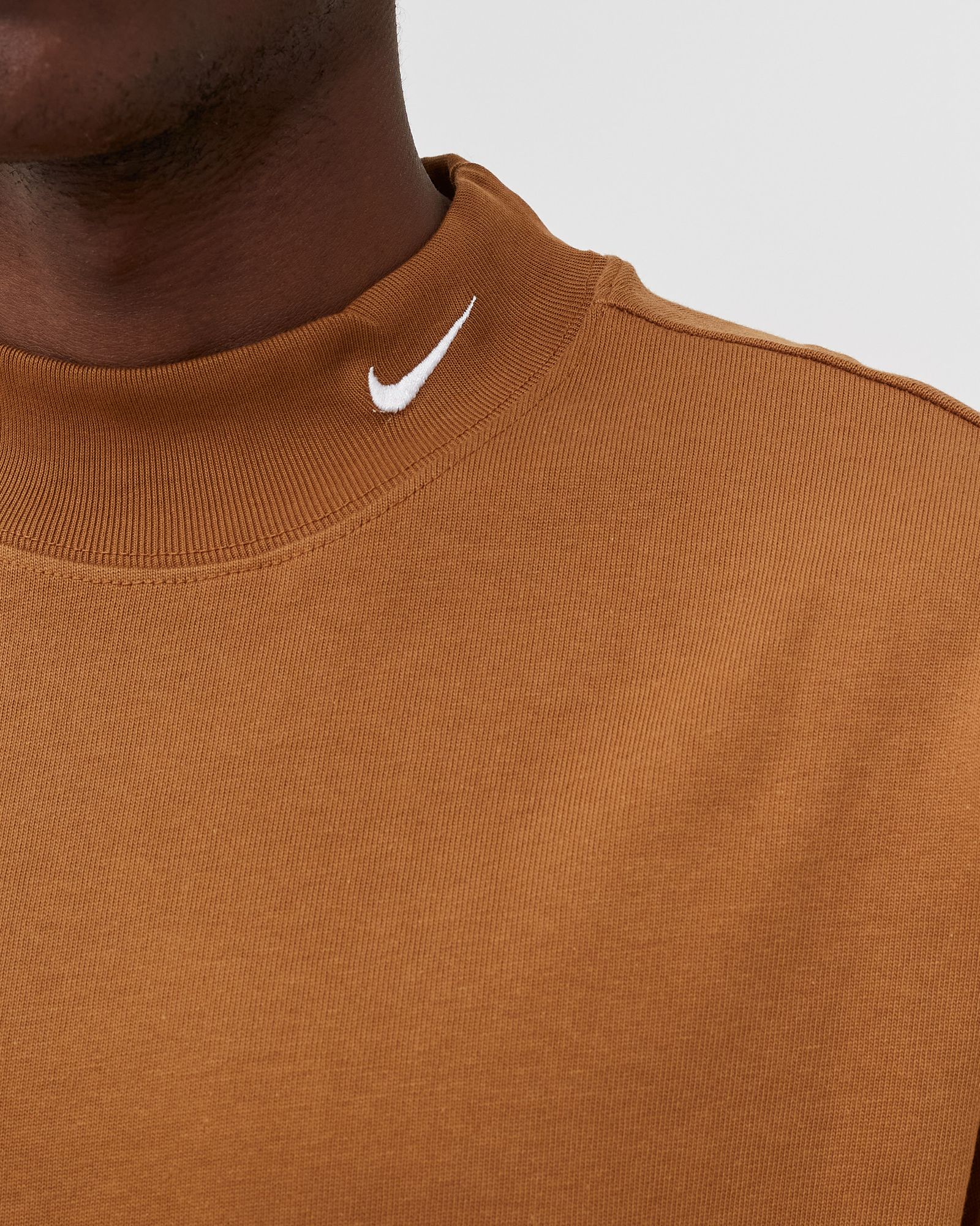Long-Sleeve Mock Neck Shirt