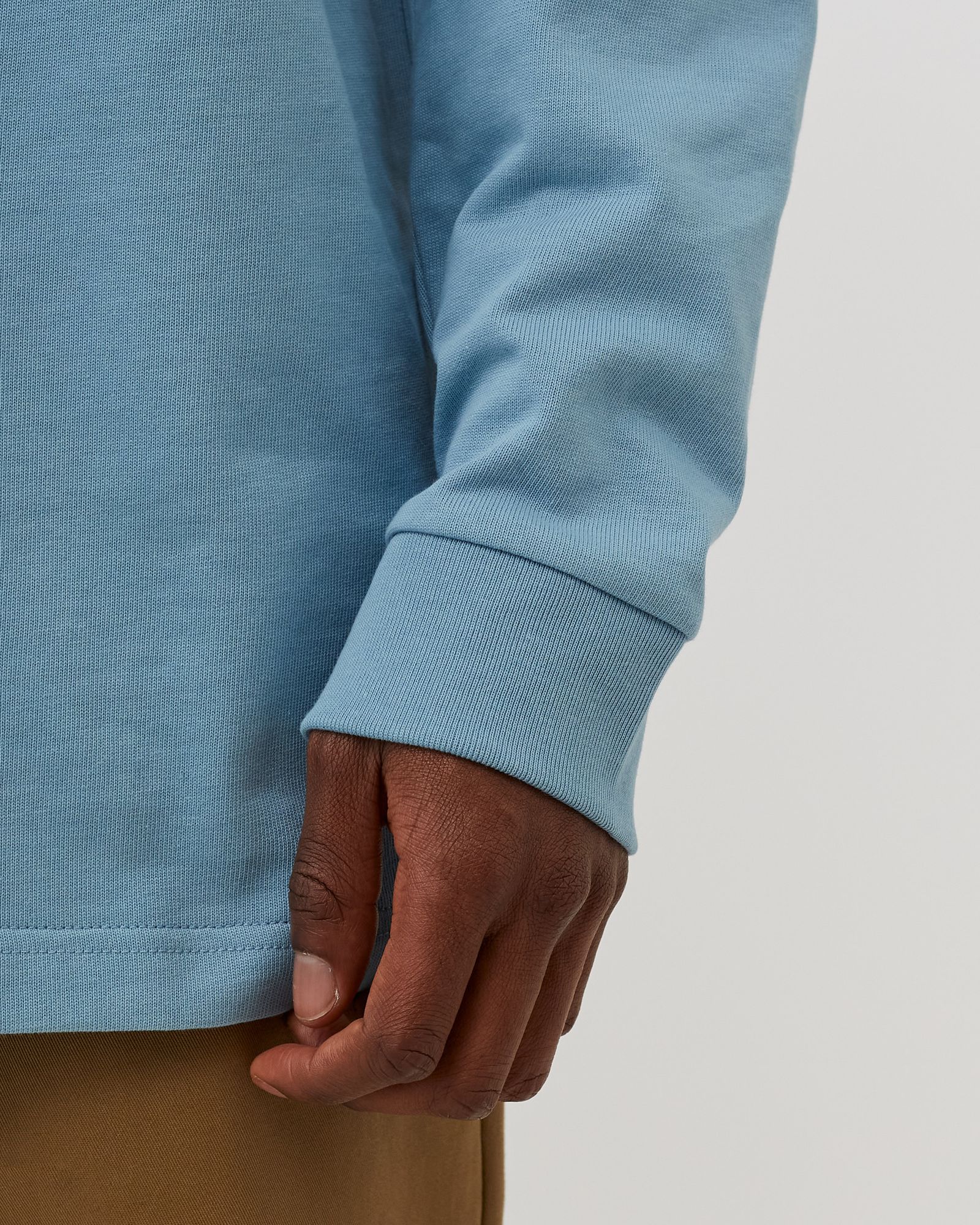 Long-Sleeve Mock Neck Shirt