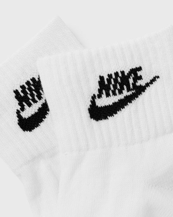 Nike white swoosh logo 3 pack ankle socks