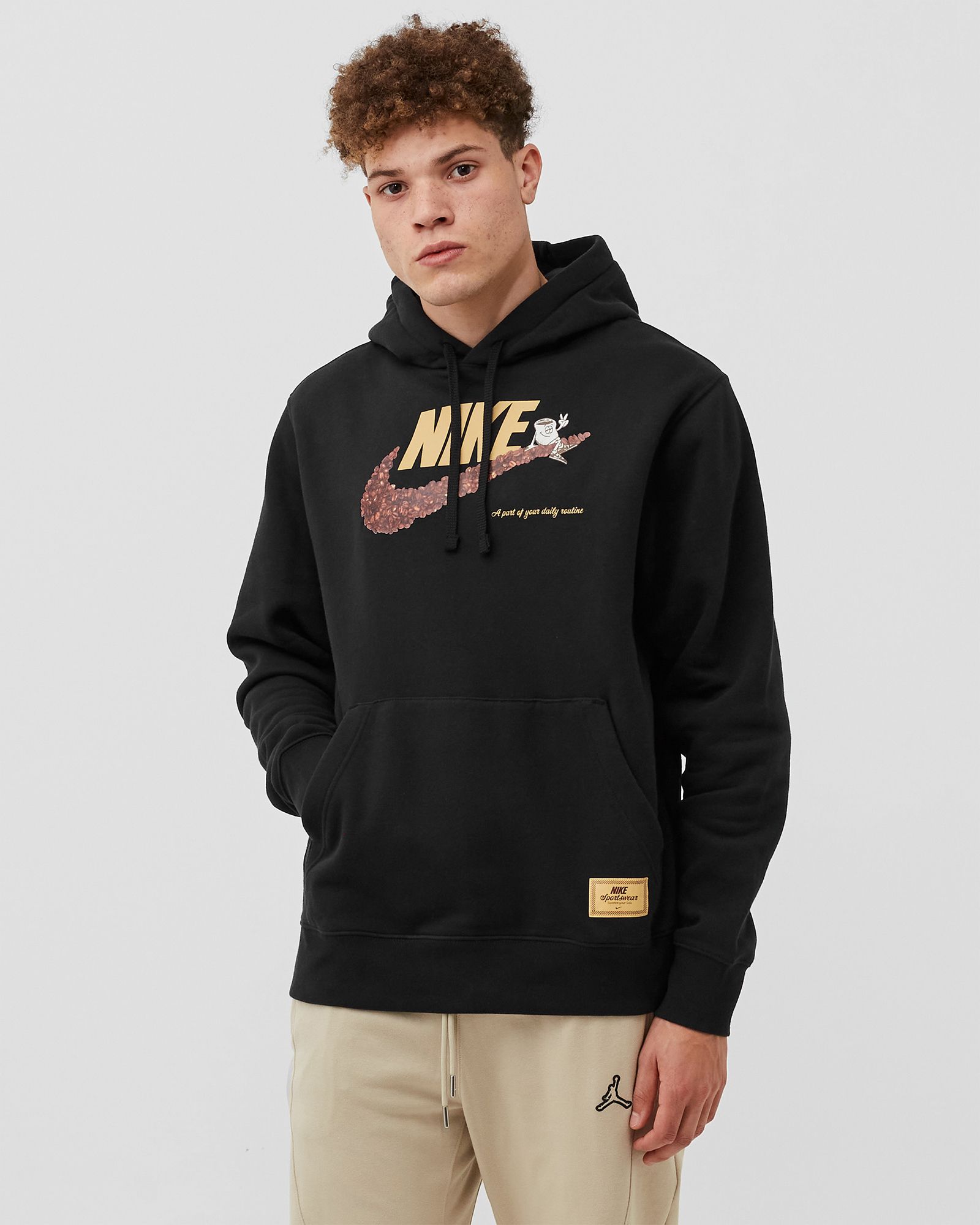 Brushed-Back Pullover Hoodie