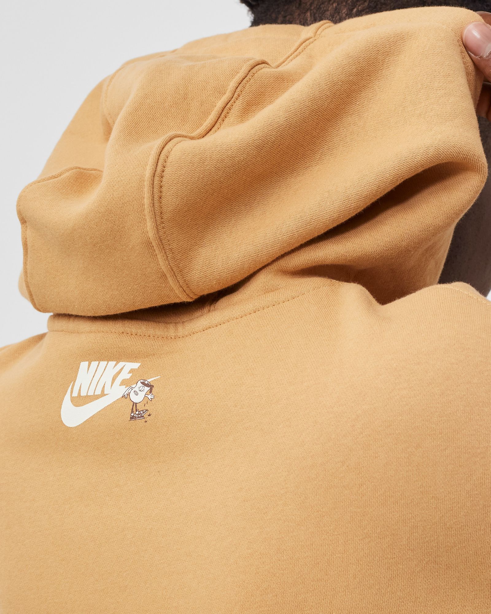 Brushed-Back Pullover Hoodie