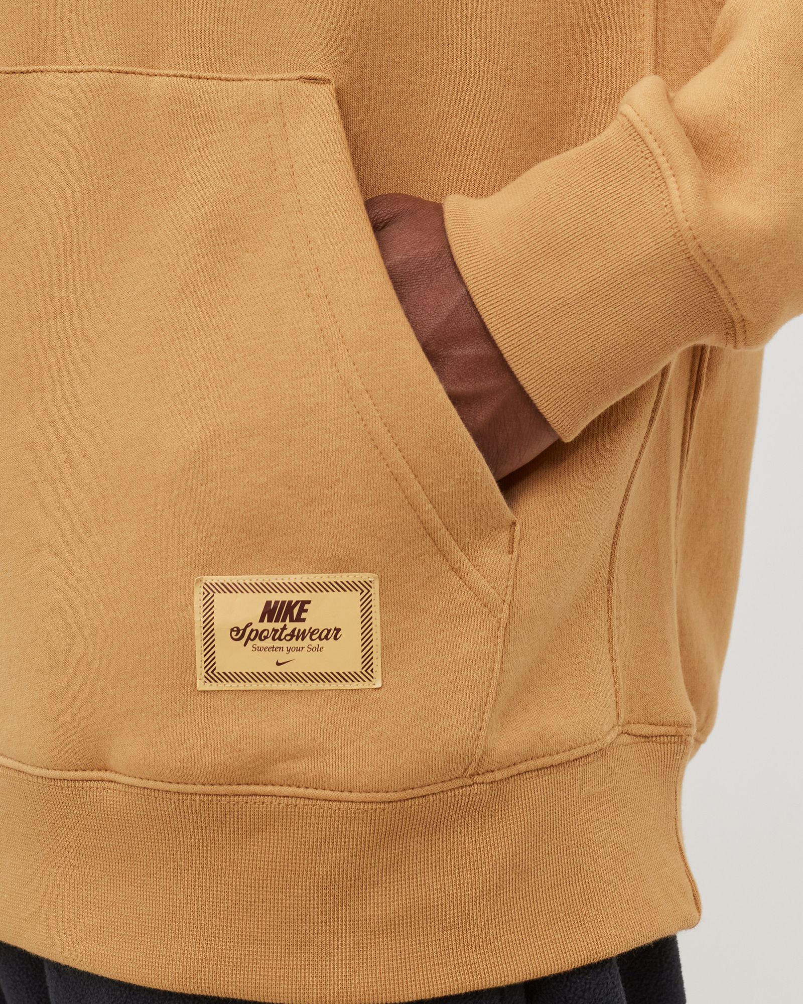 Brushed-Back Pullover Hoodie