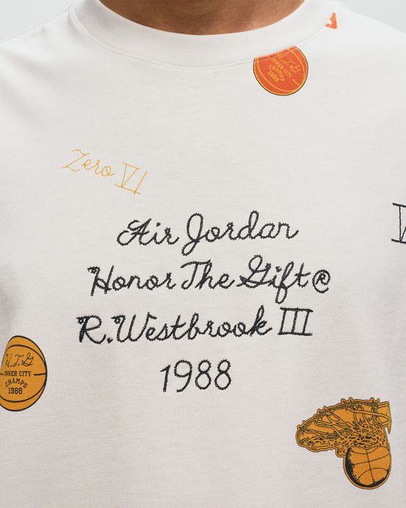 【本物保証 /関税・送料無料】Jordan x Honor The Gift Tee Jordan HONOR THE GIFT X JORDAN WESTBROOK SS TEE White | BSTN