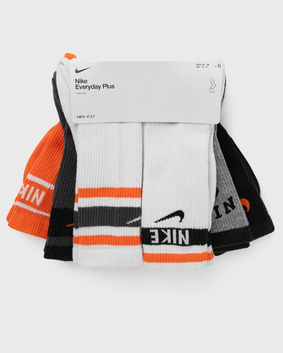 Nike Everyday Plus 2 pack Cushioned socks in orange