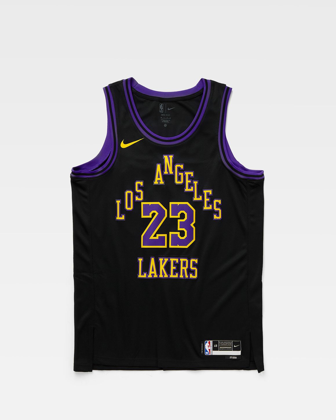 Nike NBA Swingman Jersey Los Angeles Lakers City Edition 2023 24 Lebron James 23 Black BSTN Store