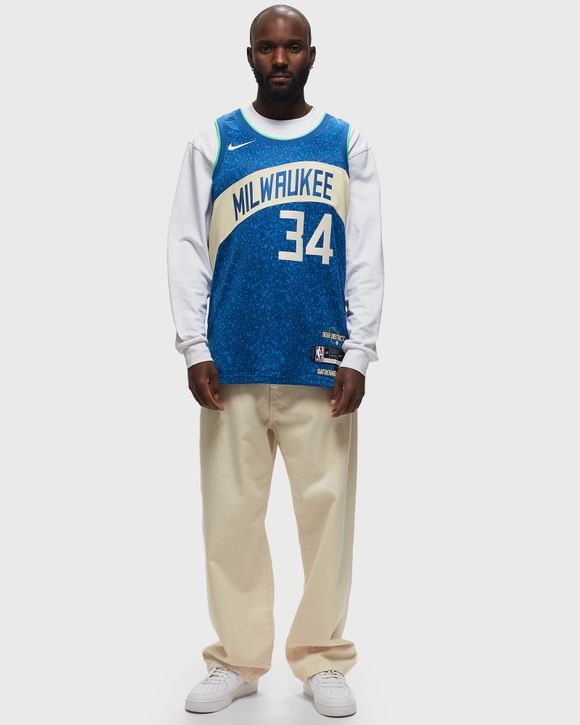 Nike Milwaukee Bucks Nike City Edition Swingman Jersey 23 Blue