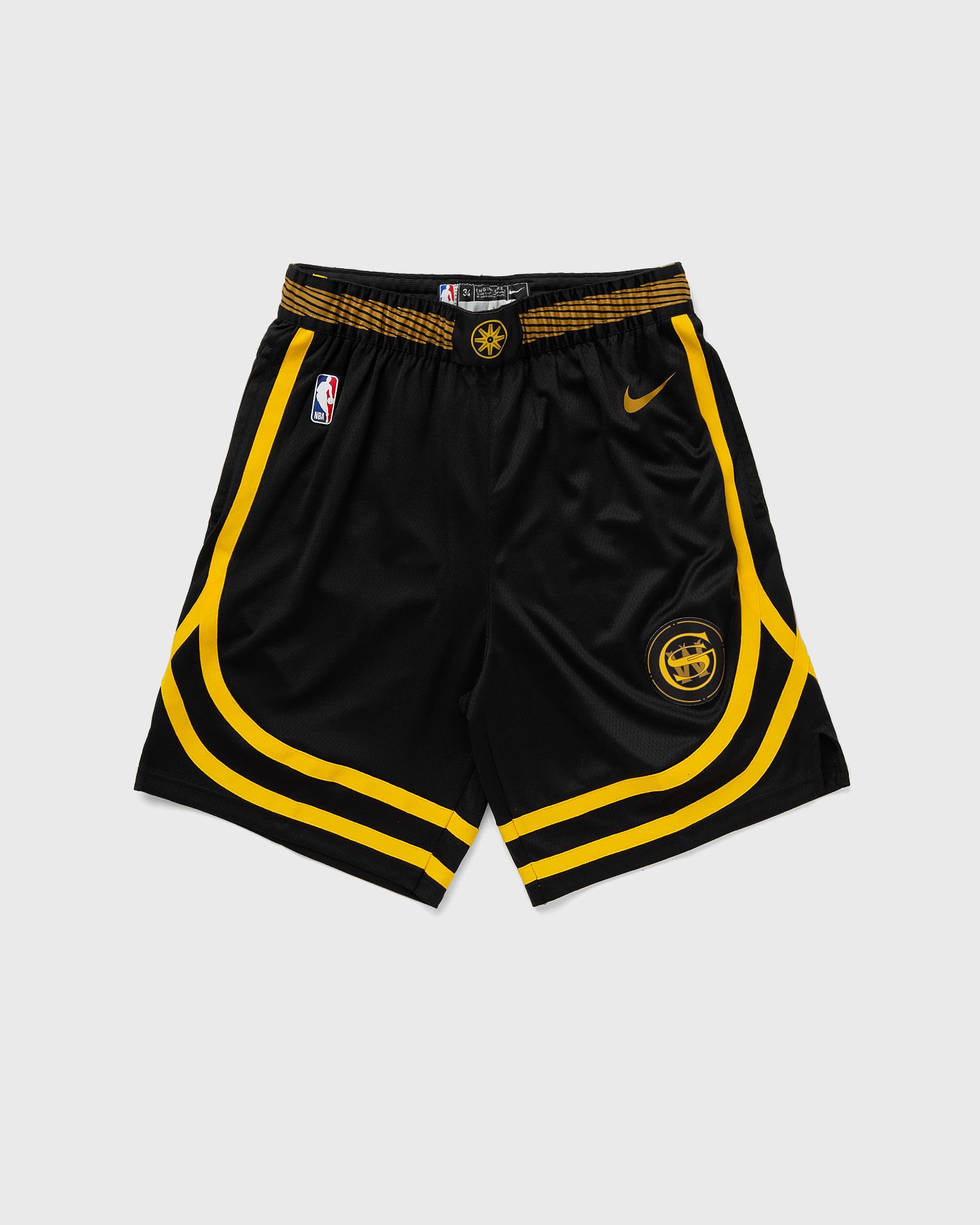 Nike - nba swingman shorts golden state warriors 2023/24 city edition men sport & team shorts black in größe:xl