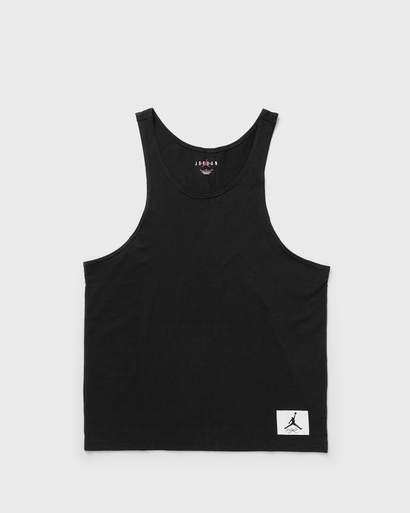 Black Rib Tank Top by Nike Jordan on Sale