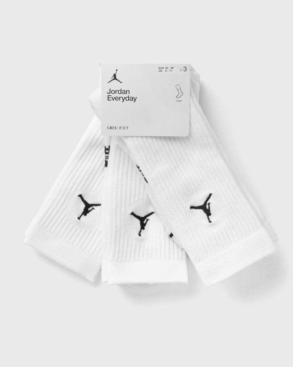 Jordan Everyday Crew Socks (3 pairs) White | BSTN Store