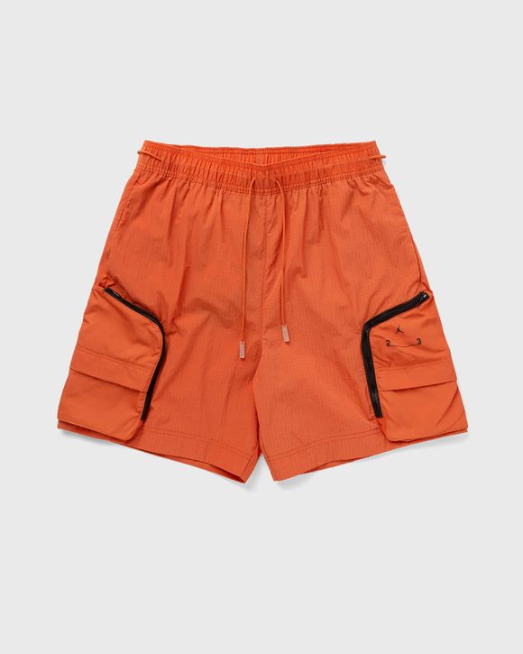 Orange best sale woven shorts