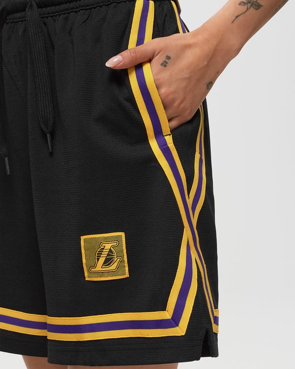 Nike LA LAKERS WNK DF FLY CROSSOVER SHORTS Black/Yellow