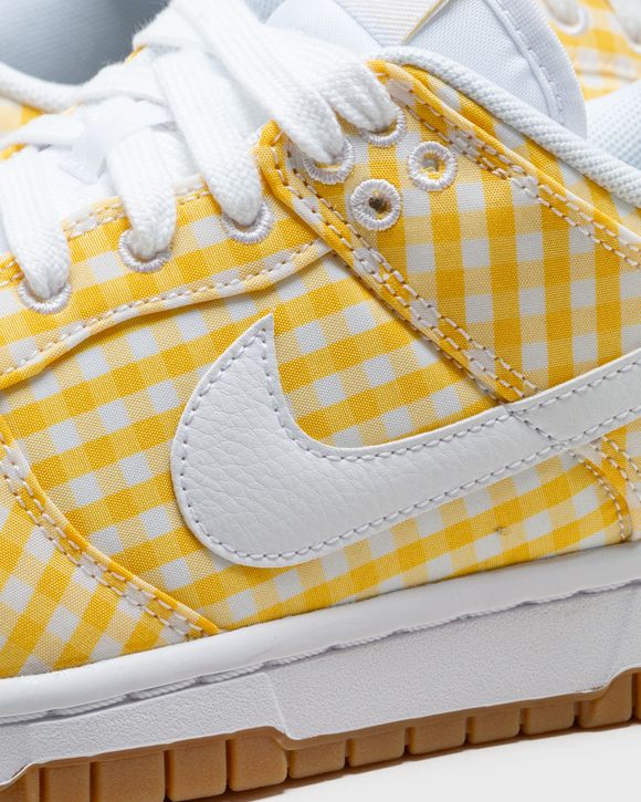 Nike W NIKE DUNK LOW EWT White/Yellow - VIVID SULFUR/WHITE-GUM LIGHT BROWN