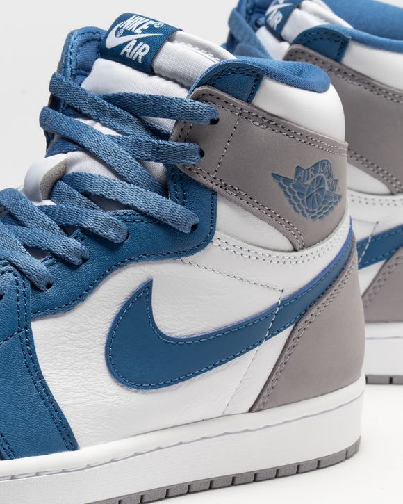 Air Jordan 1 Mid 'Cement True Blue', US 10