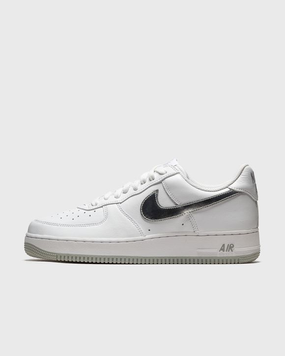 Nike air force shop 1 silver swoosh