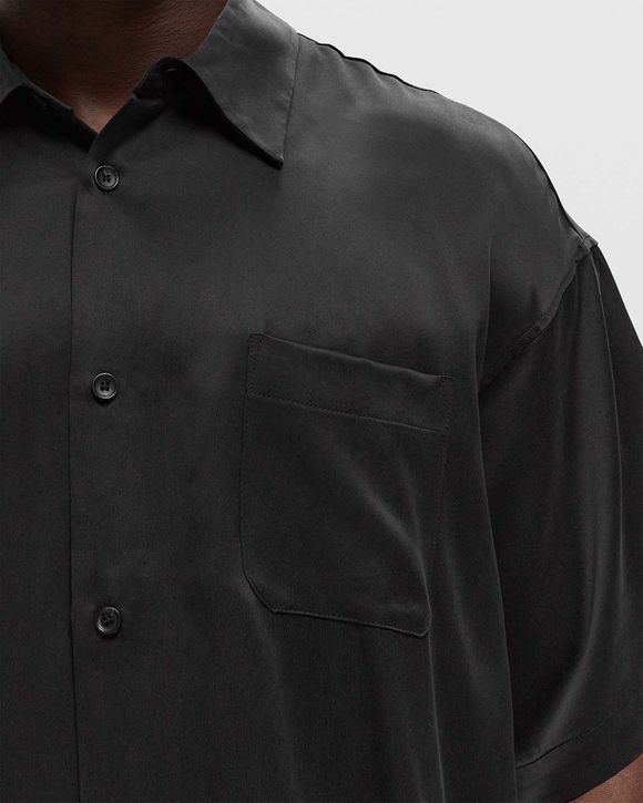BRUSHED SILK BUTTON UP
