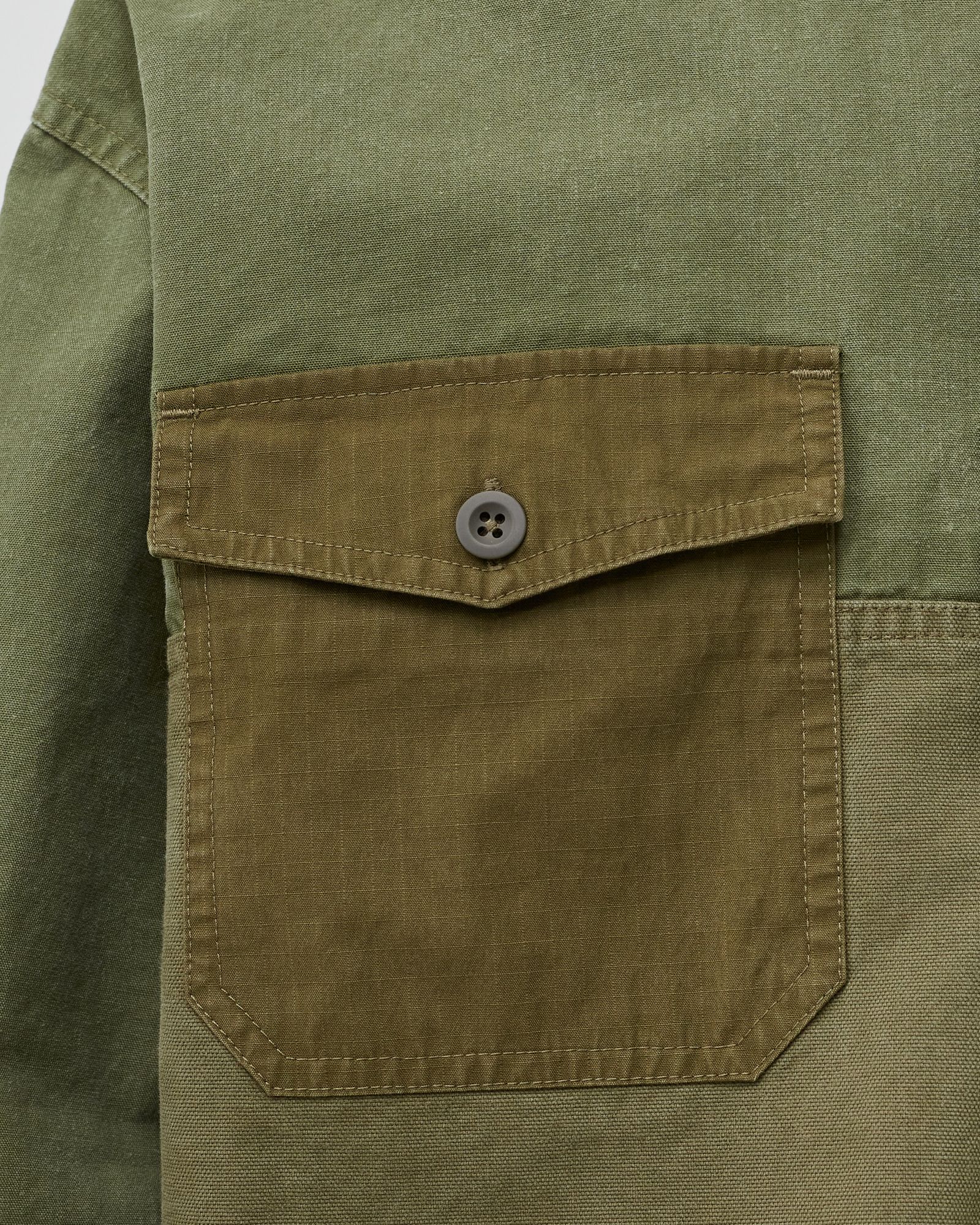 PANELED MILITARY SHIRT
