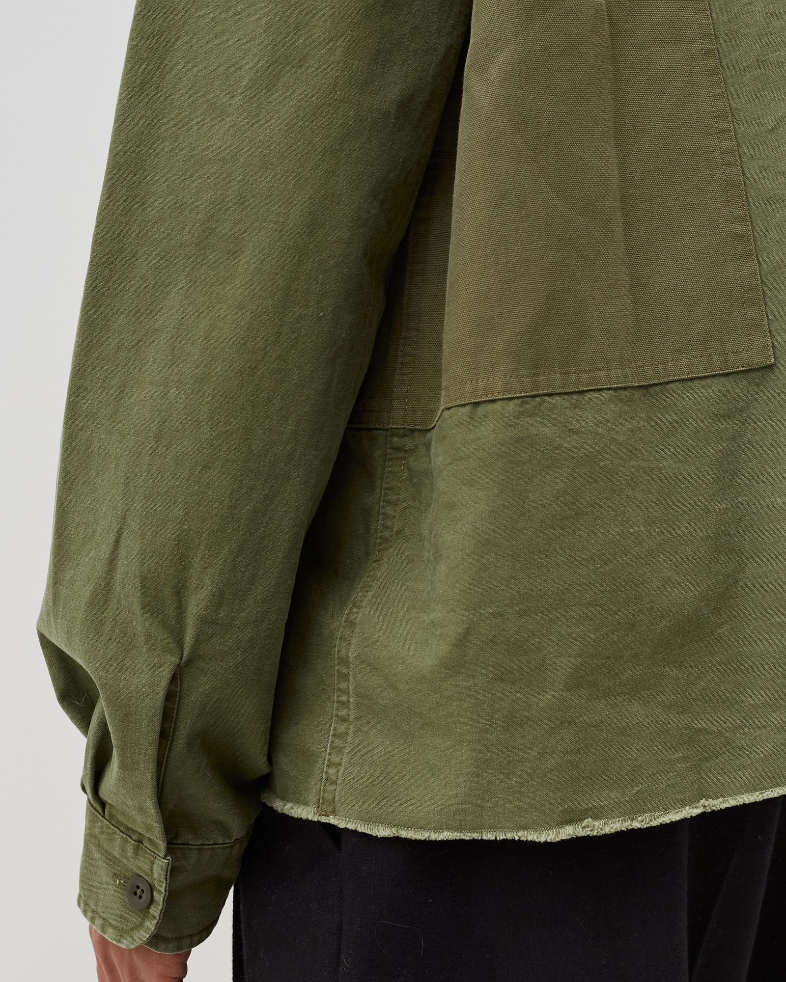 PANELED MILITARY SHIRT