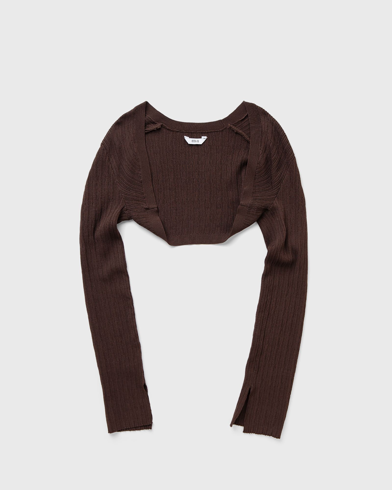 Envii - enemma ls knit 6952 women zippers & cardigans brown in größe:l