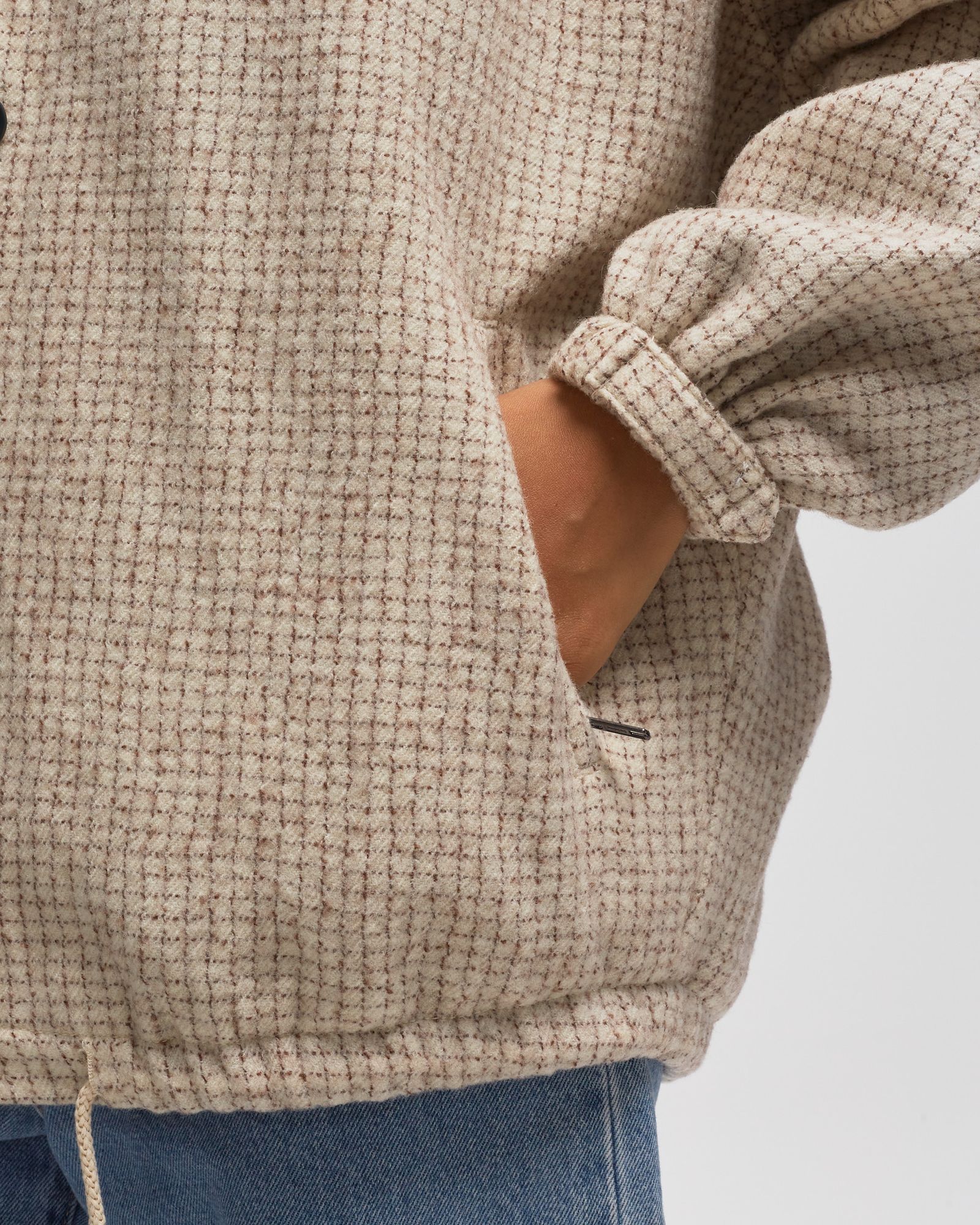 VESTE MI LONG BOULE ML BOUTONNE