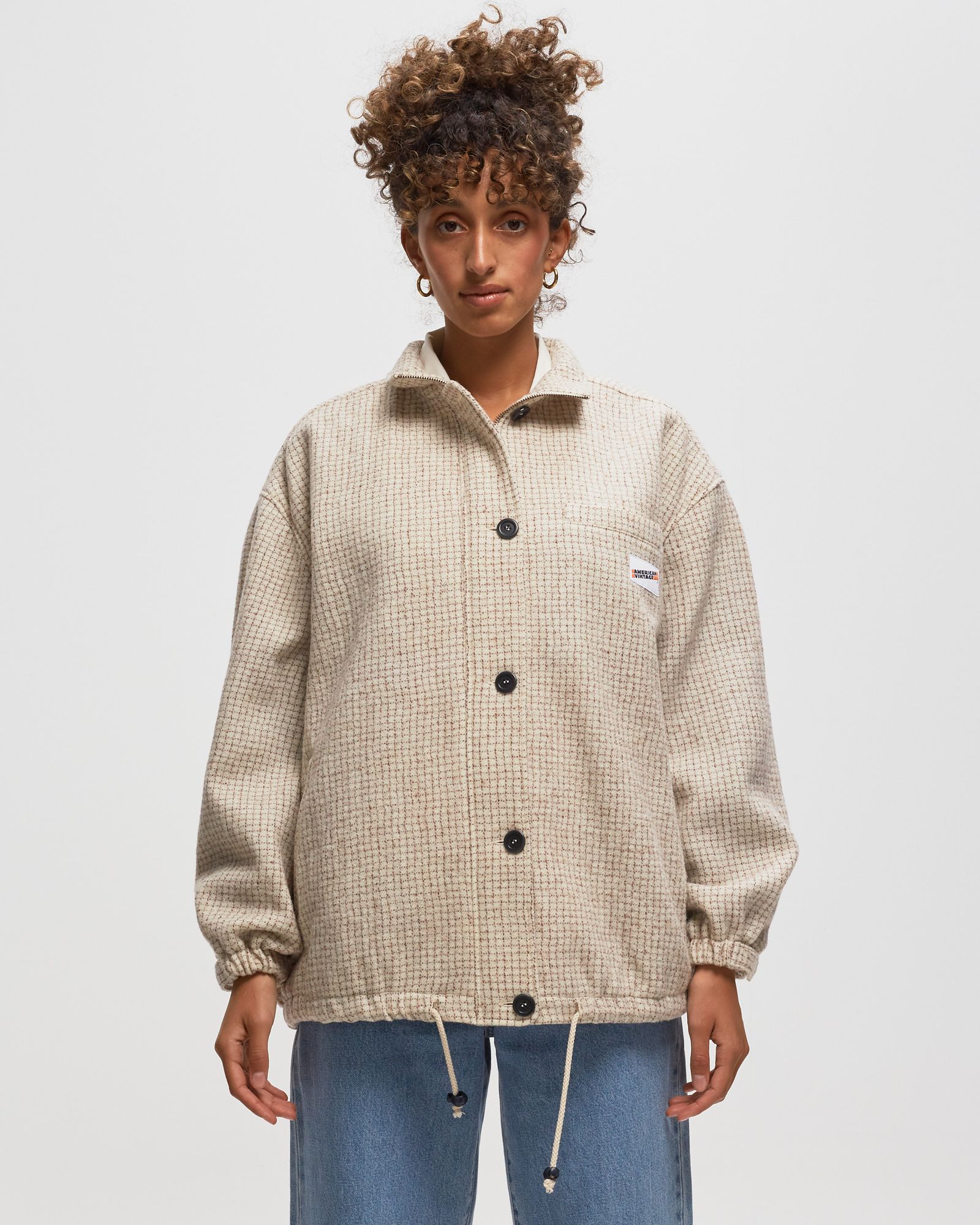 VESTE MI LONG BOULE ML BOUTONNE