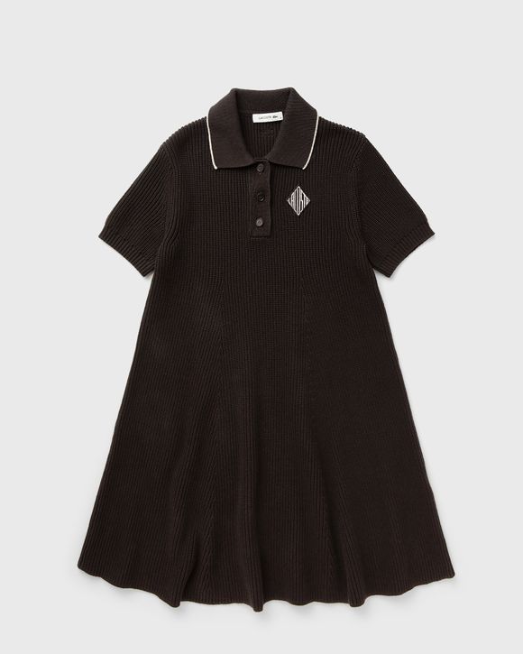 Badge Accent Cotton Polo Dress