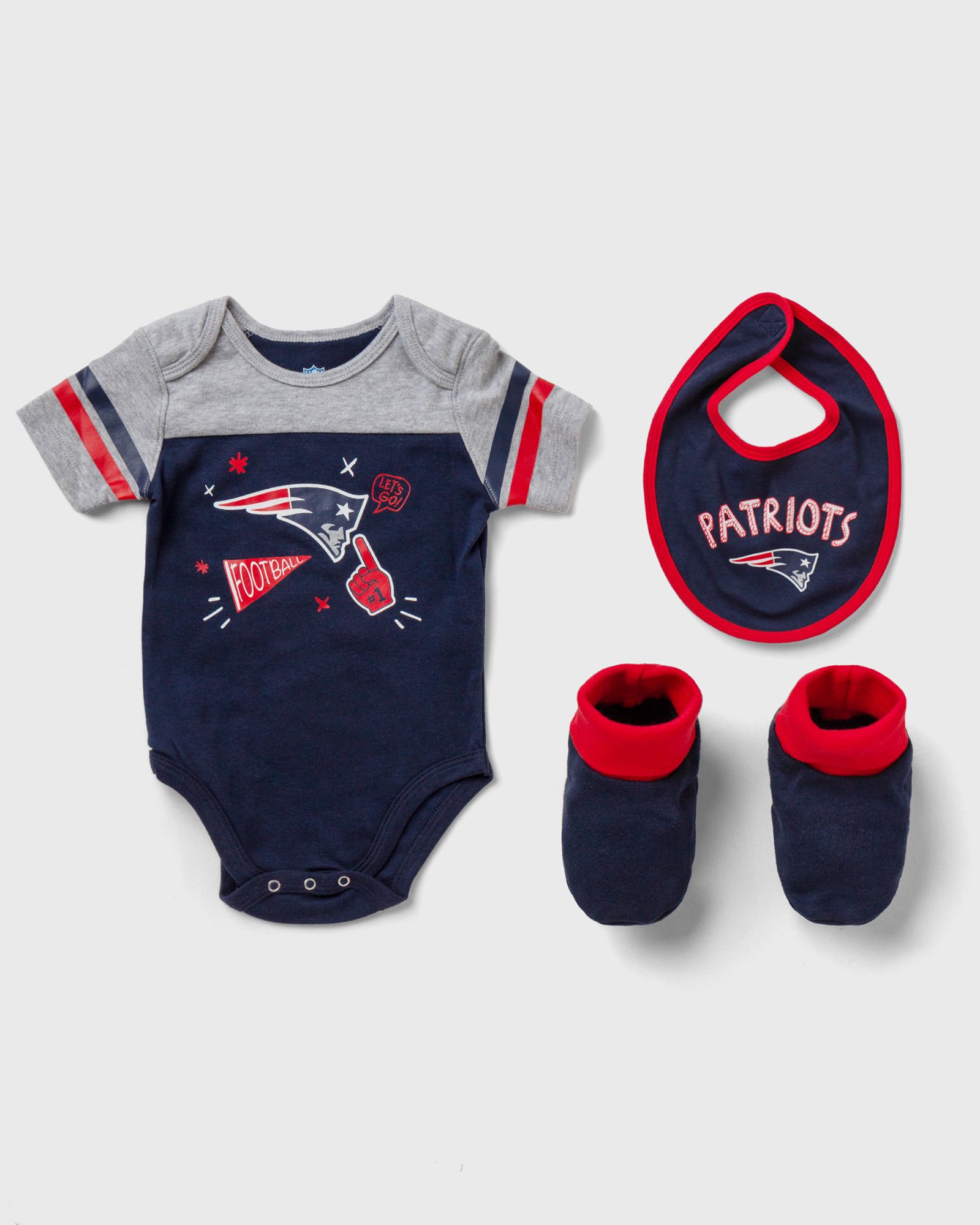 TACKLE CREEPER BIB & BOOTIE SET PATRIOTS