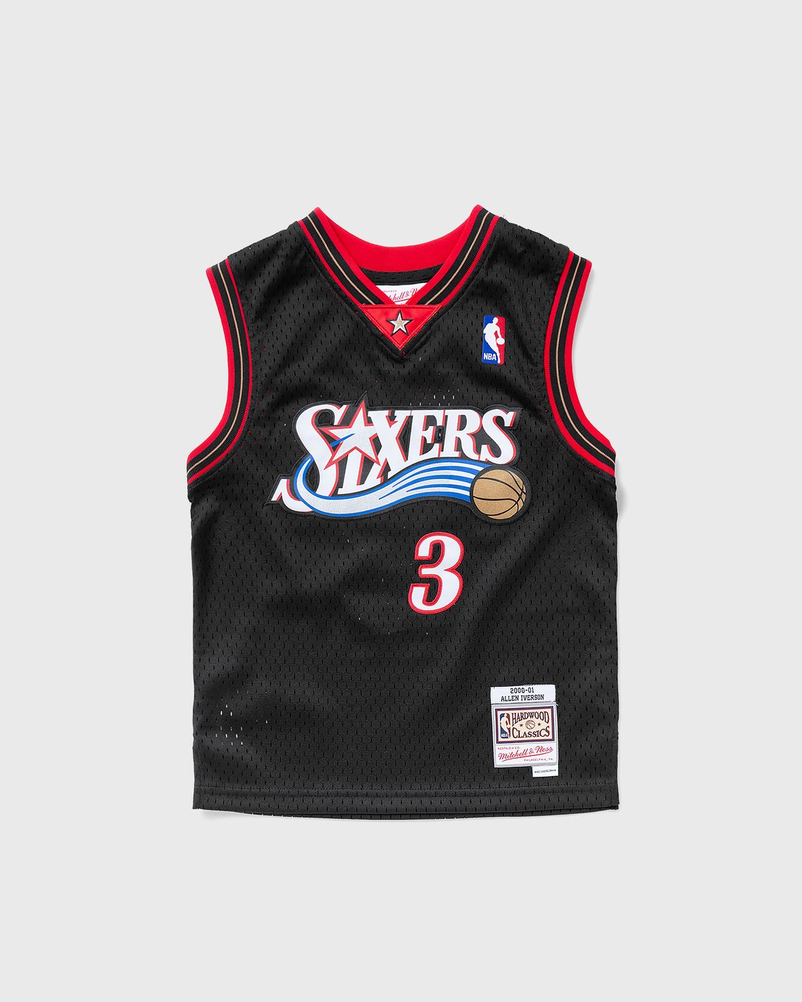 Mitchell Ness NBA SWINGMAN JERSEY PHILADELPHIA 76ERS ROAD 2000 2001 ALLEN IVERSON 3 Black BSTN Store