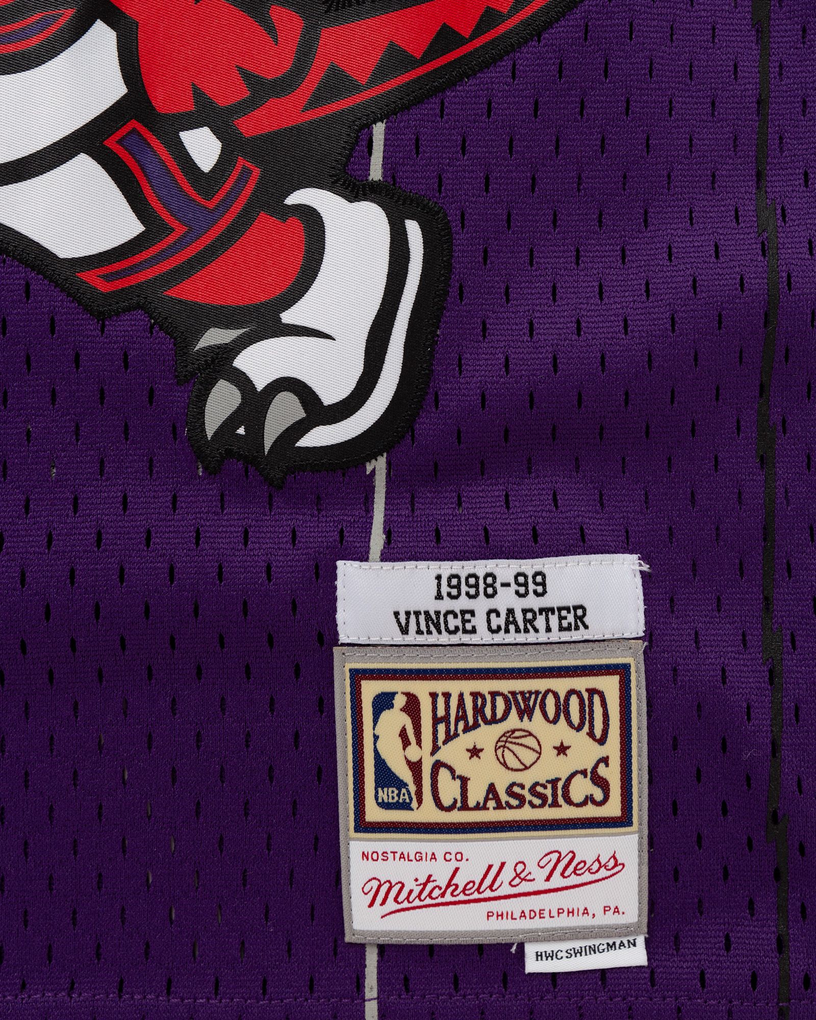 NBA SWINGMAN JERSEY TORONTO RAPTORS ROAD 1998-99 VINCE CARTER #15