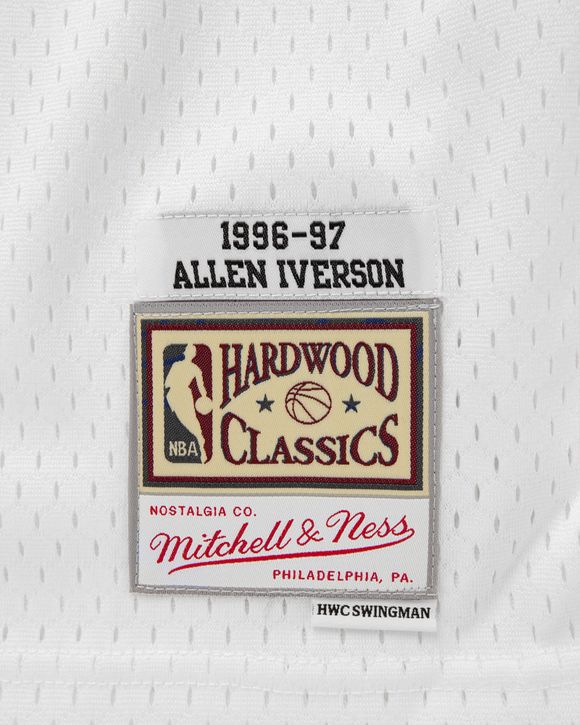 Mitchell & Ness NBA Swingman Jersey Philadelphia 76ers Home 1996-97 Allen Iverson #3 Jerseys & Team Gear White in size:L-14/16