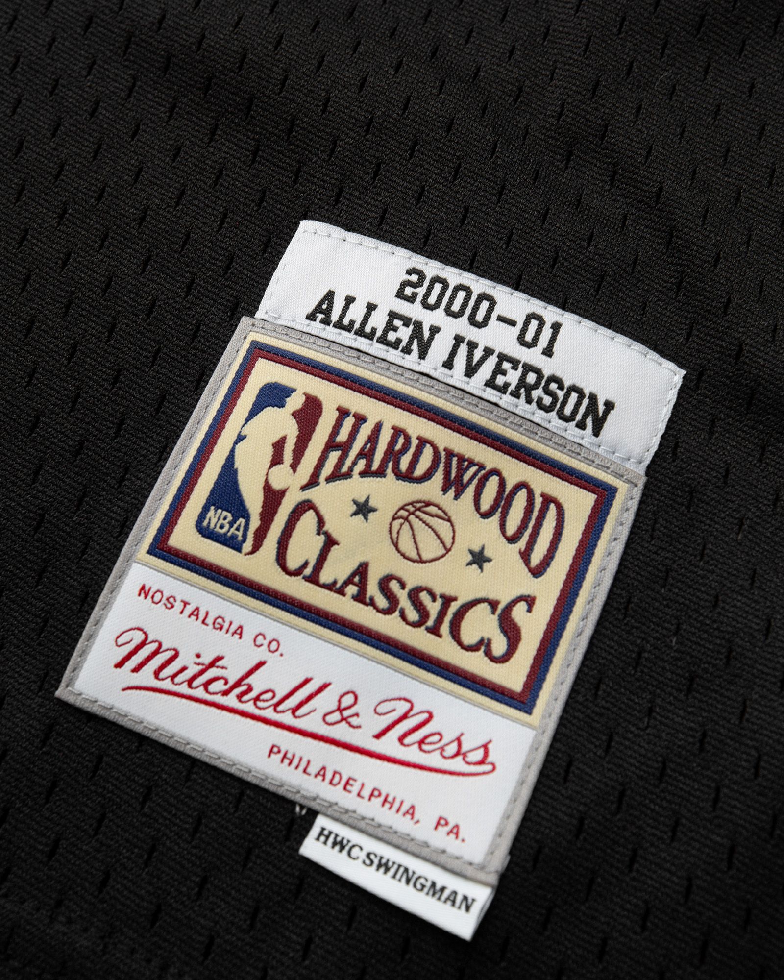 NBA SWINGMAN JERSEY PHILADELPHIA 76ERS ROAD 2000-01 ALLEN IVERSON #3