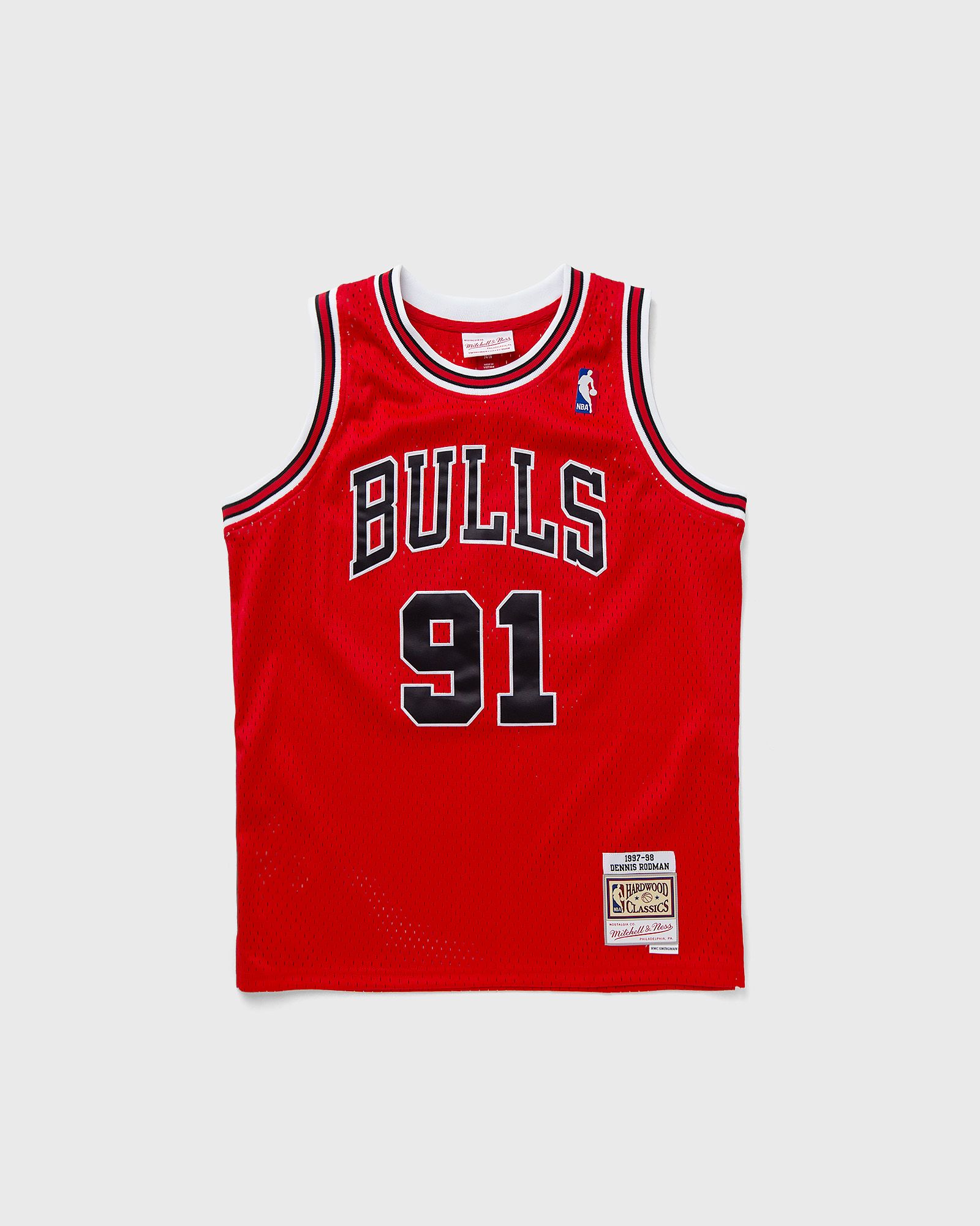 NBA SWINGMAN JERSEY CHICAGO BULLS ROAD 1997-98 DENNIS RODMAN #91