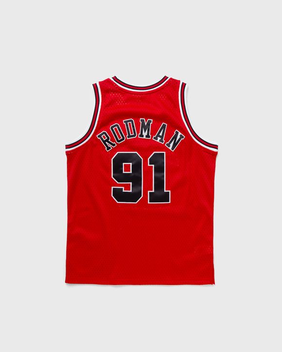 Thumbnail - NBA SWINGMAN JERSEY CHICAGO BULLS ROAD 1997-98 DENNIS RODMAN #91